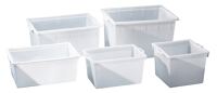 Kunststoffbehälter eck.80l PE natur L770xB500xH310mm konische Form GRAF