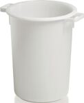 Kunststoffbehälter rd.50l HD-PE weiß D420xH540mm m.Außengriff CRAEMER