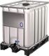 Gefahrgutcontainer 600l L1200xB800xH1013mm Kunststoffplatte Stand.