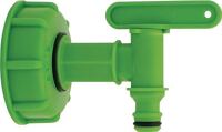 Auslaufhahn IG S60x6 (2 Zoll/DN 50) Adapter m.Hahn Ku.f.IBC-Container ALPHA