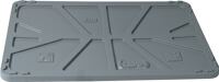 Deckel L1040xB640mm grau PE f.Großvolumenbehälter 220/285l