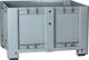 Großvolumenbehälter 470l L1200xB800xH780mm 3 Trav.a.d.Längss.m.halber Klappe