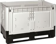 Großvolumenbehälter 565l L1200xB800xH805mm Ladeklappe an Längs- u.Stirnseite