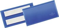 Etikettentasche B100xH38mm blau selbstkl.50St./Pack DURABLE
