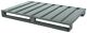 Flachpalette L1200xB800xH125mm Trgf.2000kg 2 Kufen STA grau