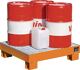 Auffangwanne 74l L1300xB800xH195mm Stahlbl.o.Gitterrost lichtblau BAUER