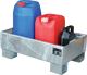 Auffangwanne 65l L500xB800xH290mm Stahlbl.o.Gitterrost silber BAUER