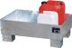 Auffangwanne 65l L500xB800xH290mm Stahlbl.o.Gitterrost silber BAUER