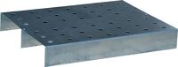 Lochblechrost f.Kleingebindewanne L800xB600xH120mm 40l Stahlbl.verz.BAUER