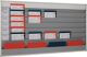 Planungstafel H900xB1580xT78mm 6 Schienen