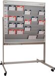 Planungstafel H1945xB1550mm 9 Schienen mobil