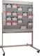 Planungstafel H1945xB1550mm 9 Schienen mobil