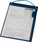 Auftragstasche m.Klettverschluss,Kordel u.Tasche DIN A4 blau VE 10 St.EICHNER