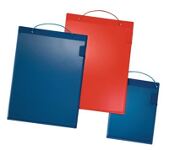 Auftragstasche m.Klettverschluss,Kordel u.Tasche DIN A4 rot VE 10 St.EICHNER