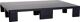 Displaypalette L800xB600xH117mm 9 Füße geschl.Recycling-PE schwarz-anthrazit
