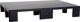 Displaypalette L800xB600xH117mm 9 Füße geschl.Recycling-PE schwarz-anthrazit