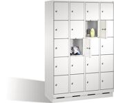 Fächerschrank H1850xB600xTmm m.Füßen Anz.Fächer 2x5 lichtgrau/lichtgrau