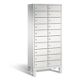 Fächerschrank H1850xB810xT500mm m.Füßen Anz.Fächer 20 lichtgrau/lichtgrau C+P