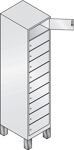 Fächerschrank H1850xB810xT500mm m.Füßen Anz.Fächer 20 Farbwahl C+P