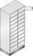 Fächerschrank H1800xB810xT500mm m.Sockel Anz.Fächer 20 Farbwahl C+P