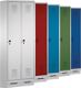 Garderobenschrank m.Sockel H1800xB300xT500mm lichtgrau/lichtgrau 1Abt.