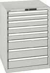 Schubladenschrank H1000xB717xT725 1x50 2x75 2x100 2x150 1x200 grau VA.200kg Key