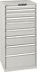 Schubladenschrank H1450xB717xT725 1x50 2x75 7x100 grau VA.200kg Key