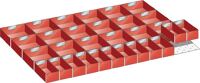 Schubladenunterteilungsmaterial Front-H.75mm 30 Einsatzkästen LISTA