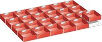 Schubladenunterteilungsmaterial Front-H.50mm 24 Einsatzkästen 150x150mm LISTA