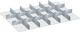 Schubladenunterteilungsmaterial Front-H.50mm 12 Trenn-/5 Schlitzwände LISTA