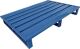 Flachpalette L1200xB1000xH150mm Trgf.2000kg pulv.STA lichtblau,RAL5012 GEWA