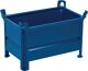 Leichtbaubehälter L1000xB800xH600mm enzianblau Vollw.m.Füßen Trgf.500kg