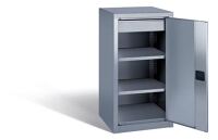 Werkzeugschrank H1000xB500xT500mm VA Edelstahl 2 Fachböden,1 Schubl.