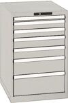 Schubladenschrank H850xB564xT725mm grau/grau 7 Schubl.Vollauszug,KeyLock