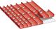 Schubladenunterteilungsmaterial Front-H.150mm 3 Trenn-/2 Schlitzwände LISTA