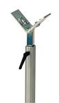 Materialstütze V-Gabel/Kugelrollen STA H750-1230mm Trgf.150kg