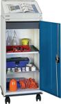 Werkzeugschrankset m.Pultaufsatz H1310xB500xT500mm lichtgrau/blau STUMPF