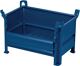 Leichtbaubehälter L1000xB800xH600mm Stahlbl.enzianblau Trgf.2000kg