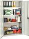 Werkzeug-/Beistellschrank H1800xB1000xT500mm 4Bd.lichtgrau/lichtgrau STUMPF