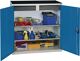Werkzeug-/Beistellschrank H1000xB1000xT500mm 2Schubl.2BD grau/blau STUMPF