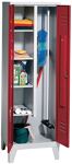 Putzmittelschrank m.Sockel H1850xB610xT500mm lichtgrau/ enzianblau C+P