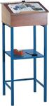 Stehpult H1000xB500xT480mm taubenblau/ 1 BD LUTZ