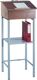 Stehpult H1000xB500xT480mm lichtgrau/ 1 BD LUTZ