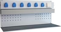 Regal H400xB830xT250mm m.6 Industriesteckdosen IP 54 230V/50Hz LUTZ