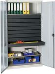 Werkzeug-/Beistellschrank H1800xB1000xT500mm 8Schubl.,2Bd.lichtgrau/lichtgrau