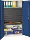 Werkzeug-/Beistellschrank H1800xB1000xT500mm 8Schubl.,2Bd.lichtgrau/enzianblau