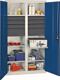 Werkzeug-/Beistellschrank H1800xB1000xT500mm 8Schubl.,6Bd.lichtgrau/enzianblau
