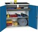 Werkzeug-/Beistellschrank H1000xB1000xT500mm 3Schubl.,1Bd.lichtgrau/lichtgrau