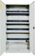 Elektro-Flügeltürenschrank H1995xB1000xT400mm lichtgrau 4BD Vollblechtüren