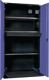 Elektro-Flügeltürenschrank H1995xB1000xT580mm grau/blau 3BD 1Schubl.Vollblechtür